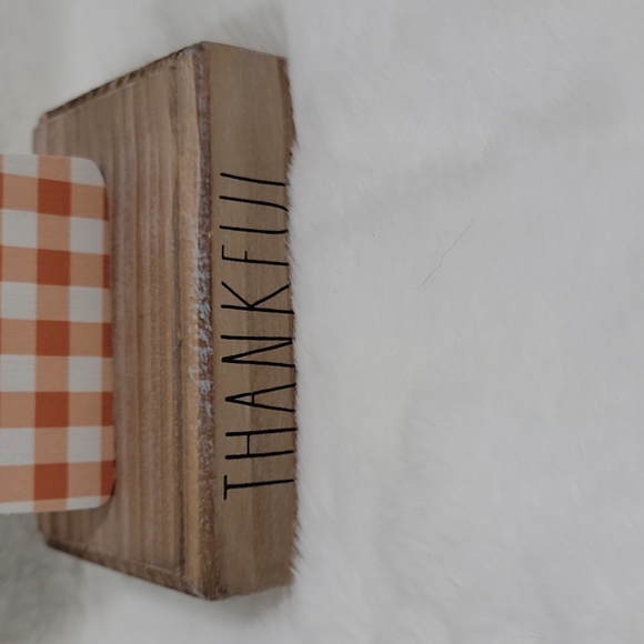 Rae Dunn Thankful Wooden Gnome Sign - Picture 2 of 6